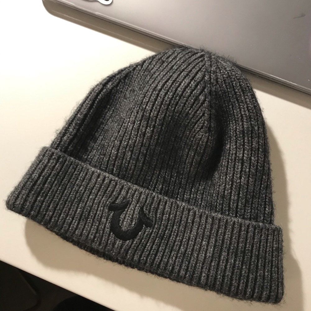 True religion cashmere skull cap beenie baby